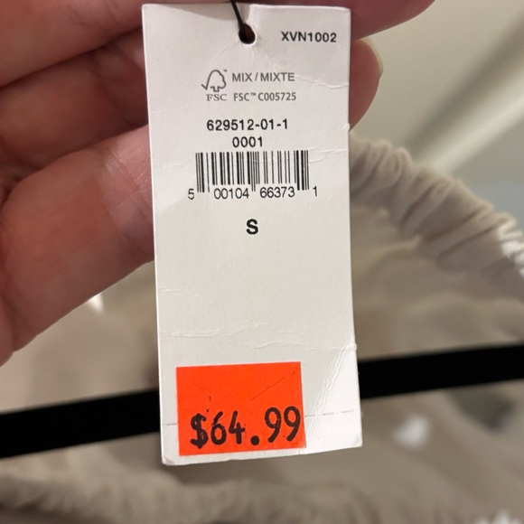 Banana Republic White Off-Shoulder Tie Front Linen Blend Sundress Small - Picture 5 of 8